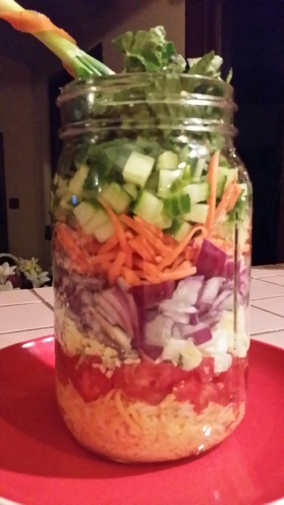 Chopped layer salad