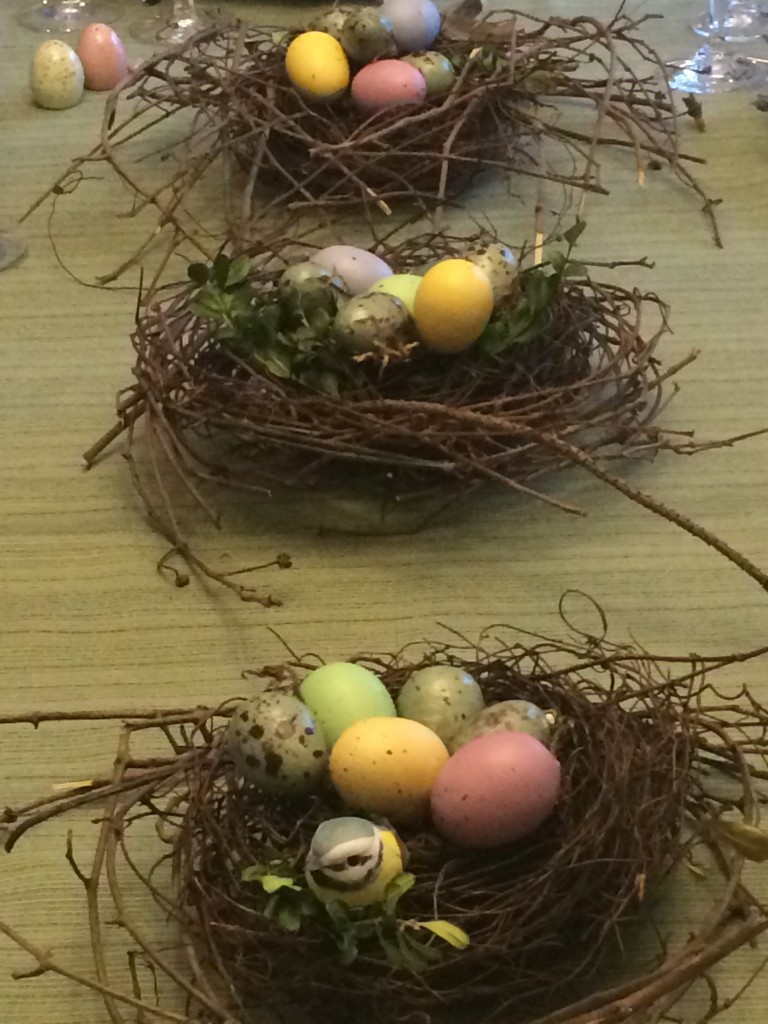 Easter table centerpiece