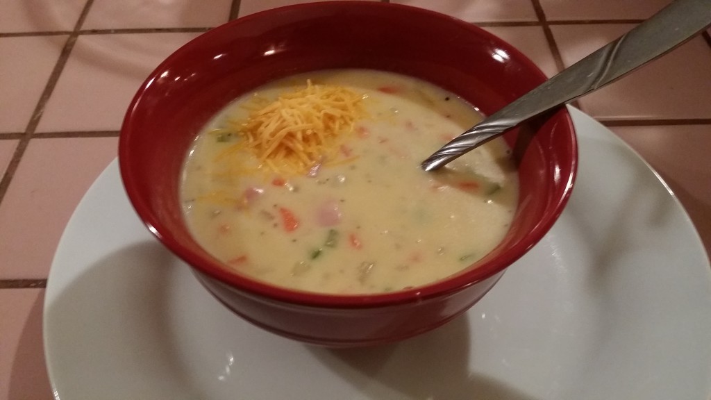 Cheddar chowder cooked longview