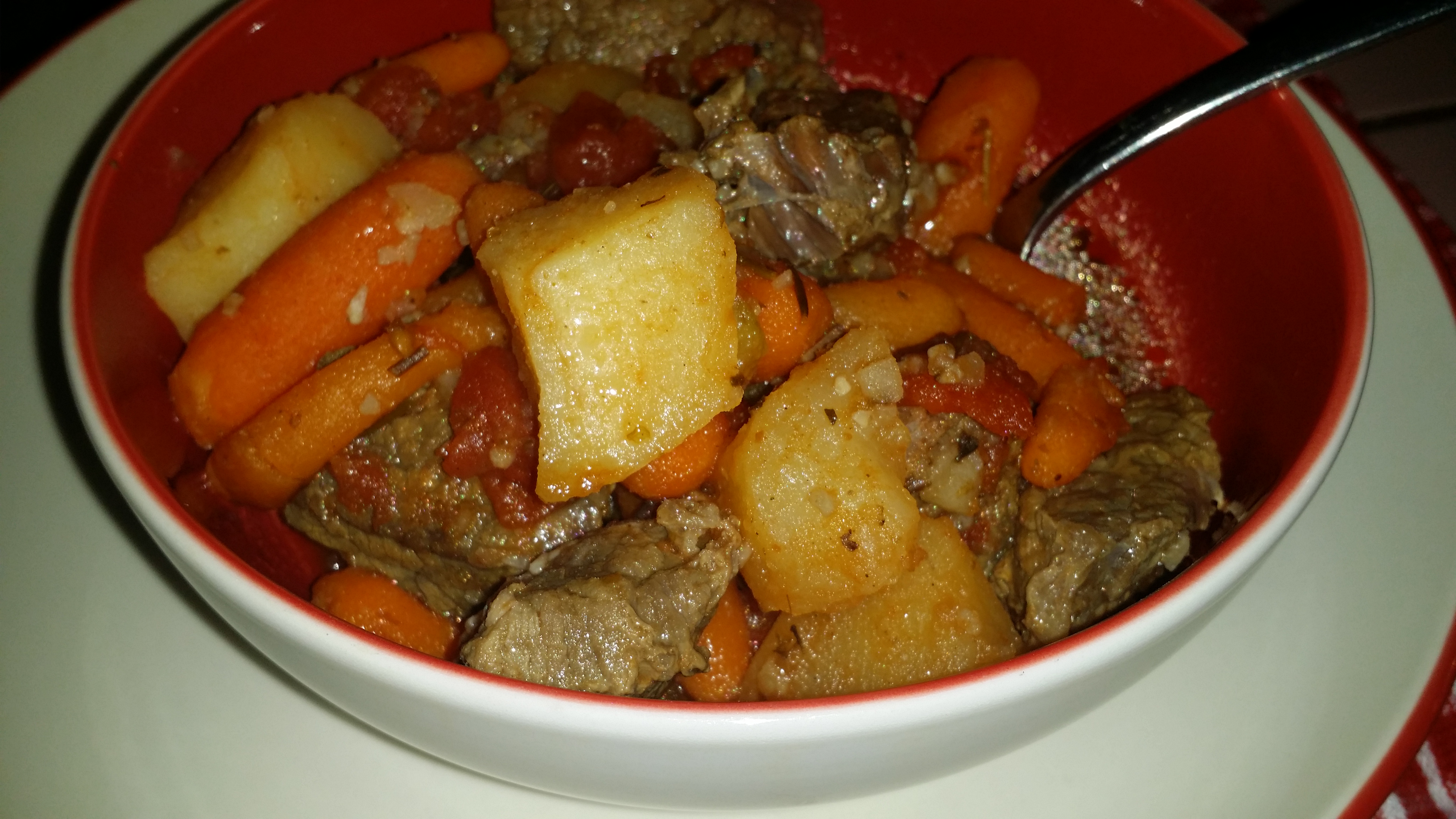 Beef stew closeup